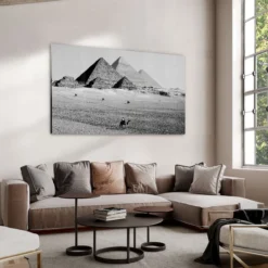 Walljar acrylglas schilderij - Pyramids of Egypt Acrylglas schilderij - 60 x 90 cm