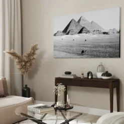 Walljar acrylglas schilderij - Pyramids of Egypt Acrylglas schilderij - 150 x 225 cm