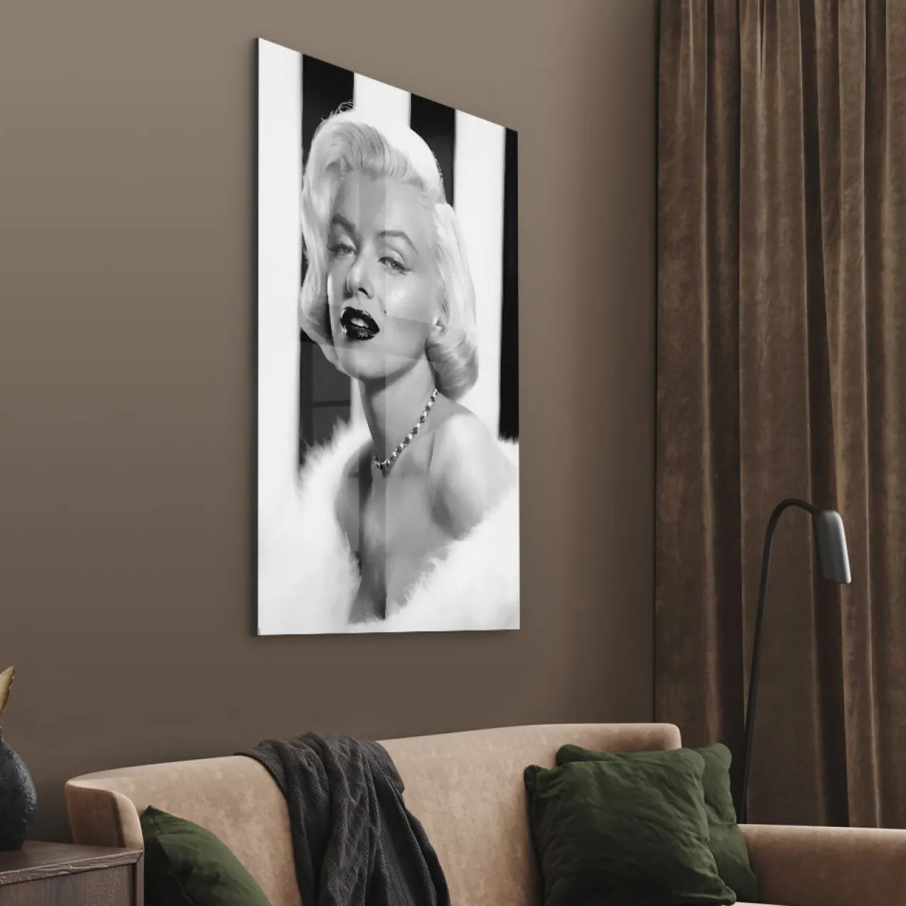 Walljar acrylglas schilderij - Portrait of Marilyn Monroe Acrylglas schilderij - 60 x 90 cm