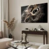 Walljar acrylglas schilderij - Peacock Feathers Acrylglas schilderij - 70 x 100 cm
