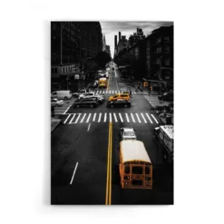 Walljar acrylglas schilderij - New York Intersection Acrylglas schilderij - 80 x 120 cm
