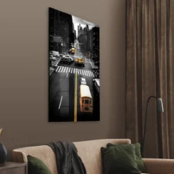 Walljar acrylglas schilderij - New York Intersection Acrylglas schilderij - 80 x 120 cm