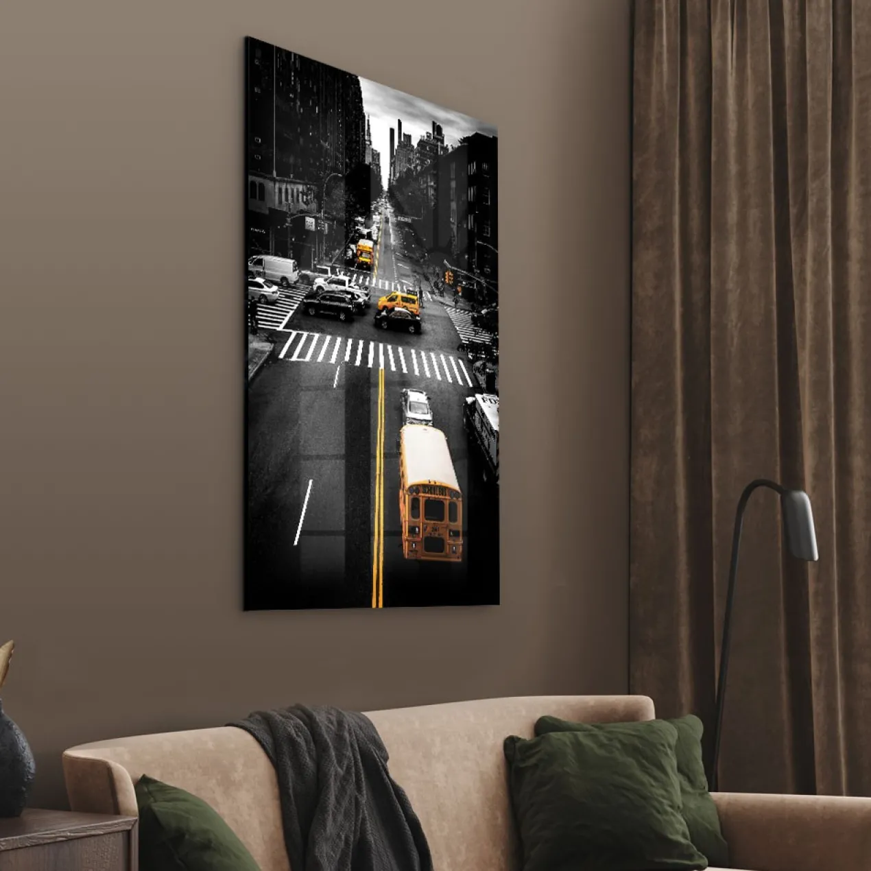Walljar acrylglas schilderij - New York Intersection Acrylglas schilderij - 80 x 120 cm