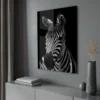 Walljar acrylglas schilderij - Mysterious Zebra Acrylglas schilderij - 60 x 90 cm