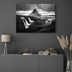 Walljar acrylglas schilderij - Iceland Waterfall Acrylglas schilderij - 120 x 180 cm
