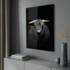 Walljar acrylglas schilderij - Gold Ox Horns Acrylglas schilderij - 60 x 90 cm