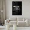Walljar acrylglas schilderij - Gold Ox Horns Acrylglas schilderij - 150 x 225 cm