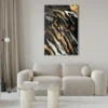 Walljar acrylglas schilderij - Golden paint Acrylglas schilderij - 150 x 225 cm