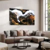 Walljar acrylglas schilderij - Golden Milkyway Acrylglas schilderij - 60 x 90 cm