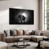 Walljar acrylglas schilderij - Golden Elephant Acrylglas schilderij - 150 x 225 cm