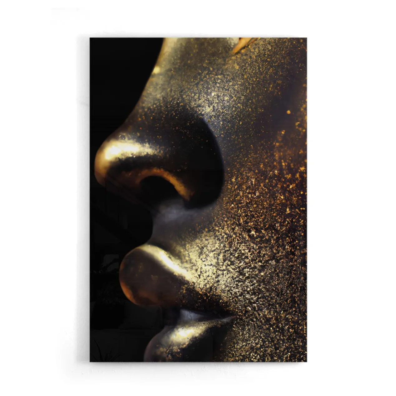 Walljar acrylglas schilderij - Golden Closeup Acrylglas schilderij - 120 x 180 cm