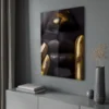 Walljar acrylglas schilderij - Golden Fingers Acrylglas schilderij - 70 x 100 cm