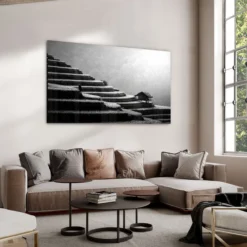 Walljar acrylglas schilderij - Field in China Acrylglas schilderij - 70 x 100 cm