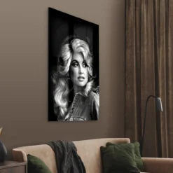 Walljar acrylglas schilderij - Dolly Parton Acrylglas schilderij - 60 x 90 cm