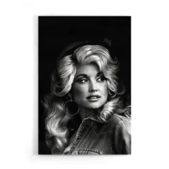 Walljar acrylglas schilderij - Dolly Parton Acrylglas schilderij - 120 x 180 cm