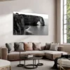 Walljar acrylglas schilderij - Cliffs of Etretat Acrylglas schilderij - 120 x 180 cm