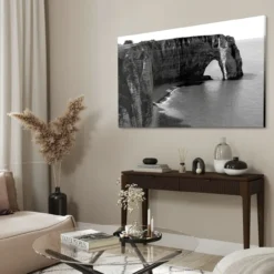 Walljar acrylglas schilderij - Cliffs of Etretat Acrylglas schilderij - 120 x 180 cm