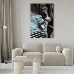 Walljar acrylglas schilderij - Classic Car Acrylglas schilderij - 80 x 120 cm