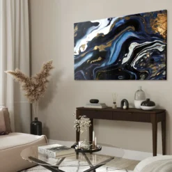 Walljar acrylglas schilderij - Blue Lagoon Acrylglas schilderij - 80 x 120 cm