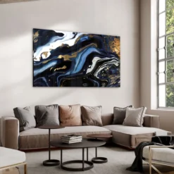 Walljar acrylglas schilderij - Blue Lagoon Acrylglas schilderij - 80 x 120 cm