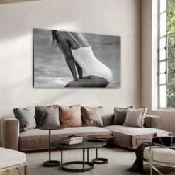 Walljar acrylglas schilderij - Beach Woman Acrylglas schilderij - 60 x 90 cm