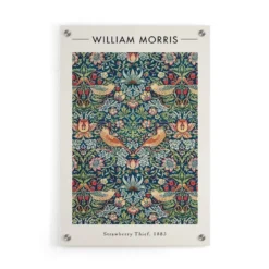 Walljar plexiglas schilderij - William Morris - Strawberry Thief Plexiglas schilderij - 70 x 100 cm