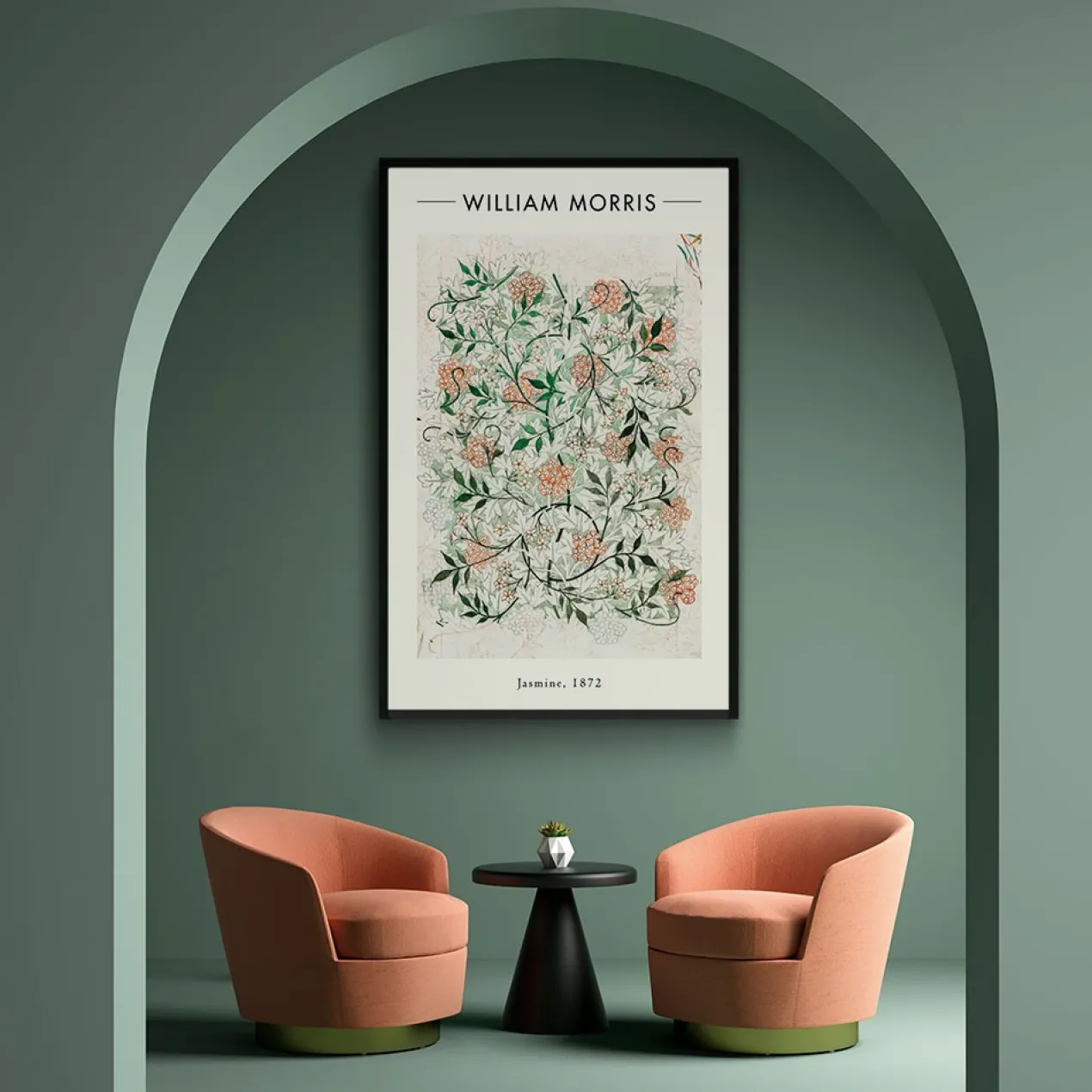 Walljar plexiglas schilderij - William Morris - Jasmine Plexiglas schilderij - 40 x 60 cm