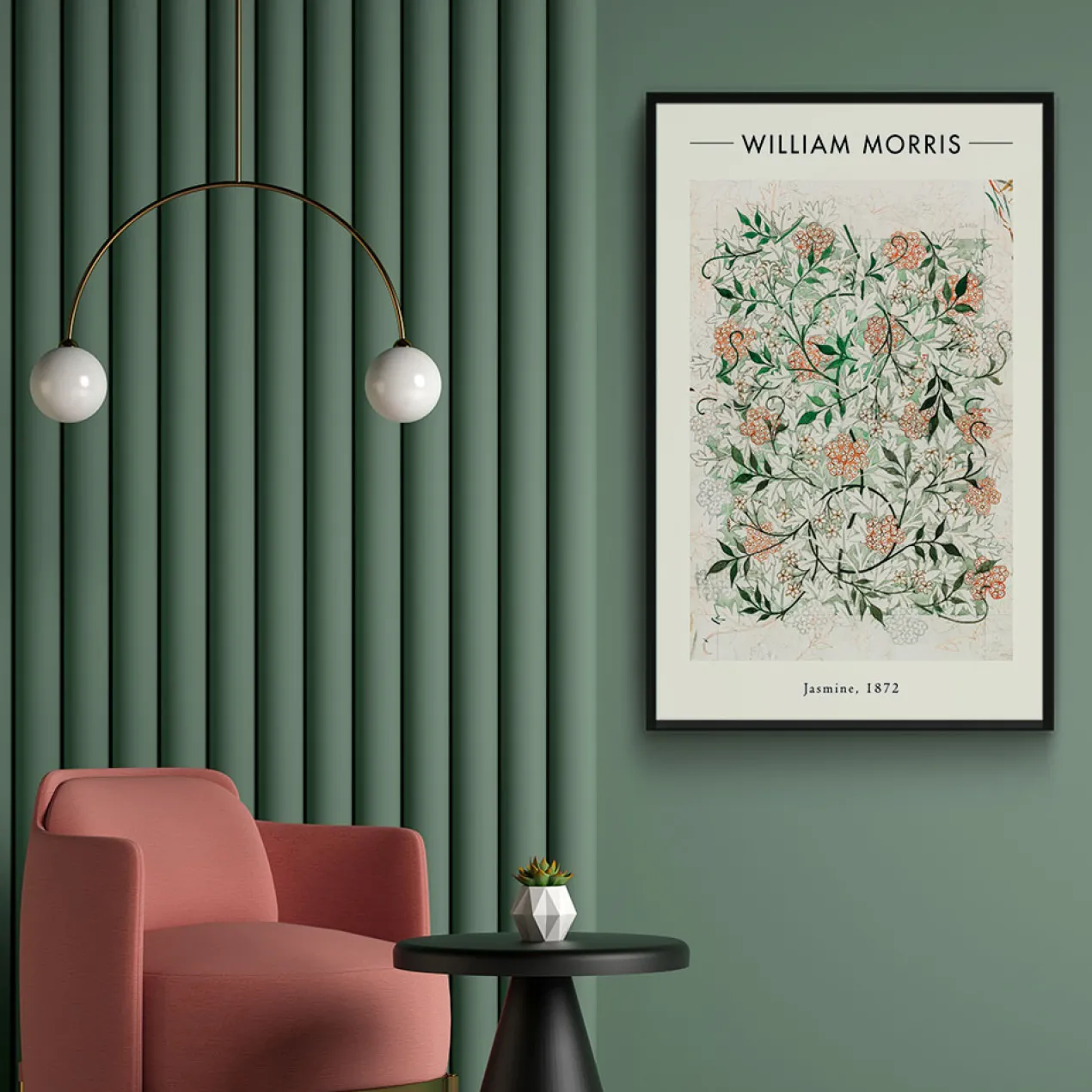 Walljar plexiglas schilderij - William Morris - Jasmine Plexiglas schilderij - 40 x 60 cm