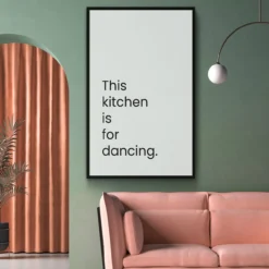 Walljar plexiglas schilderij - This Kitchen Is For Dancing Plexiglas schilderij - 40 x 60 cm