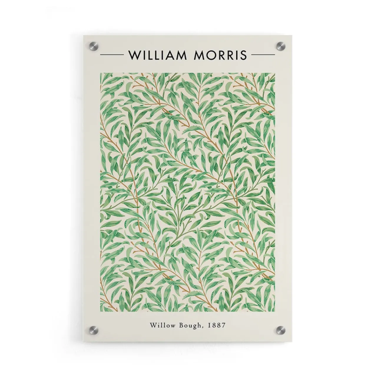 Walljar - Plexiglas schilderij - William Morris - Willow Bough Plexiglas schilderij - 60 x 90 cm