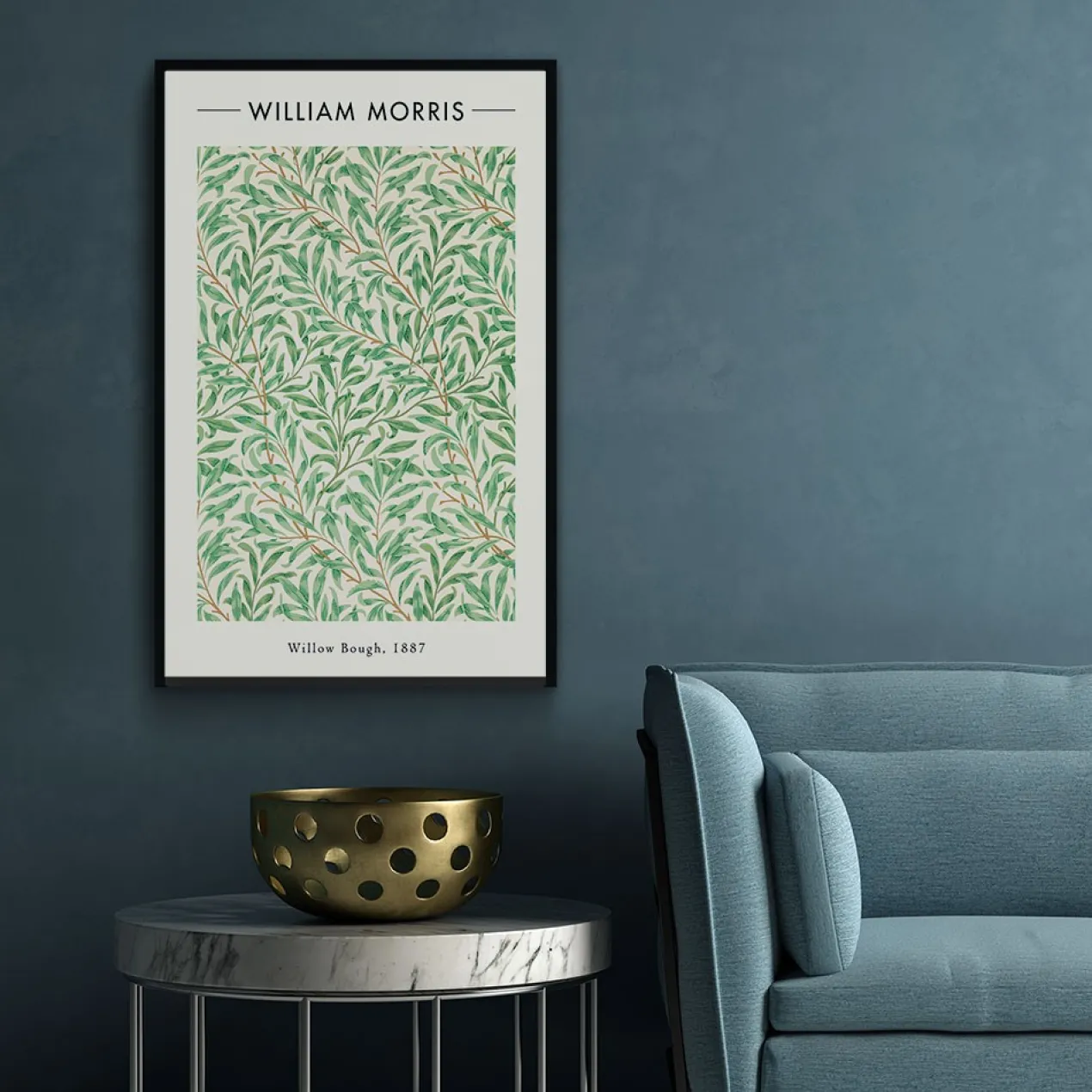 Walljar - Plexiglas schilderij - William Morris - Willow Bough Plexiglas schilderij - 60 x 90 cm