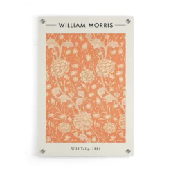 Walljar - plexiglas schilderij - william morris - wild tulip Plexiglas schilderij - 70 x 100 cm