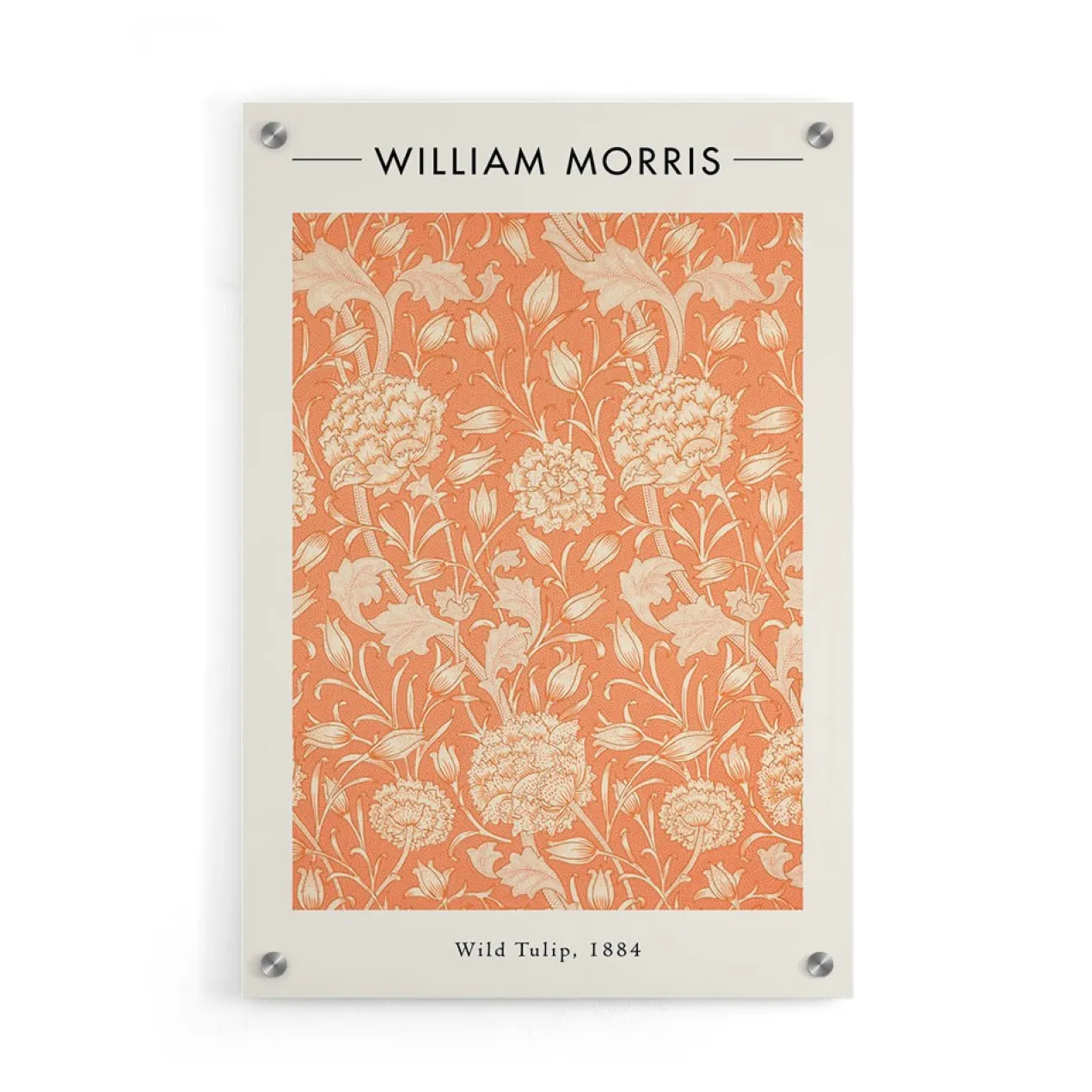 Walljar - plexiglas schilderij - william morris - wild tulip Plexiglas schilderij - 120 x 180 cm