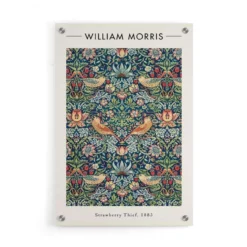 Walljar plexiglas schilderij - William Morris - Strawberry Thief Plexiglas schilderij - 40 x 60 cm