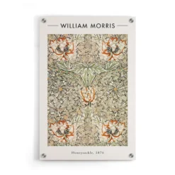 Walljar plexiglas schilderij - William Morris - Honeysuckle II Plexiglas schilderij - 50 x 70 cm