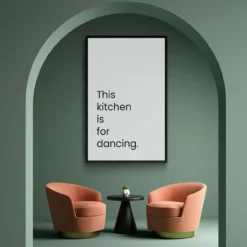 Walljar plexiglas schilderij - This Kitchen Is For Dancing Plexiglas schilderij - 60 x 90 cm