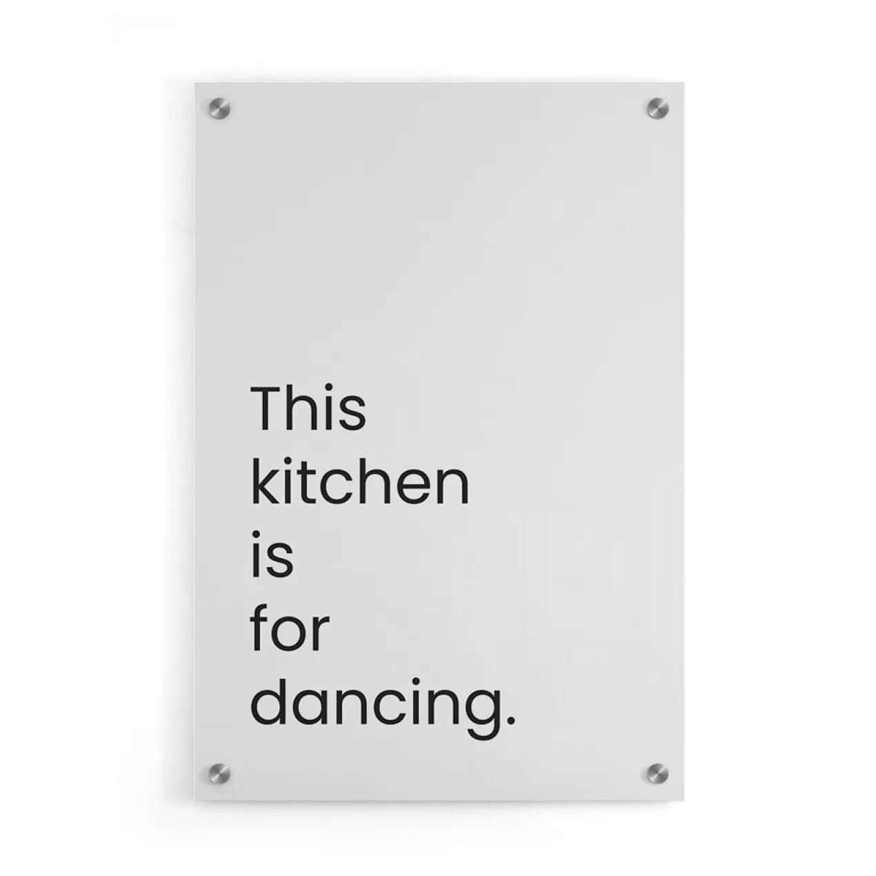 Walljar plexiglas schilderij - This Kitchen Is For Dancing Plexiglas schilderij - 120 x 180 cm