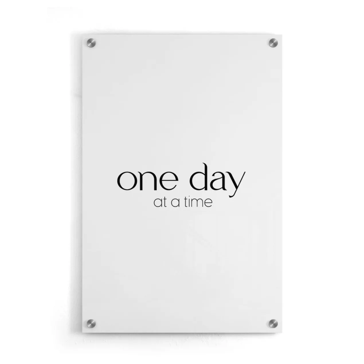 Walljar plexiglas schilderij - One Day At A Time Plexiglas schilderij - 50 x 70 cm