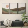Walljar poster ingelijst - Abstract Mountains Poster ingelijst - 70 x 100 cm