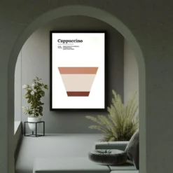 Walljar poster ingelijst - Cappuccino Poster ingelijst - 50 x 70 cm