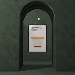 Walljar poster ingelijst - Cappuccino Poster ingelijst - 70 x 100 cm
