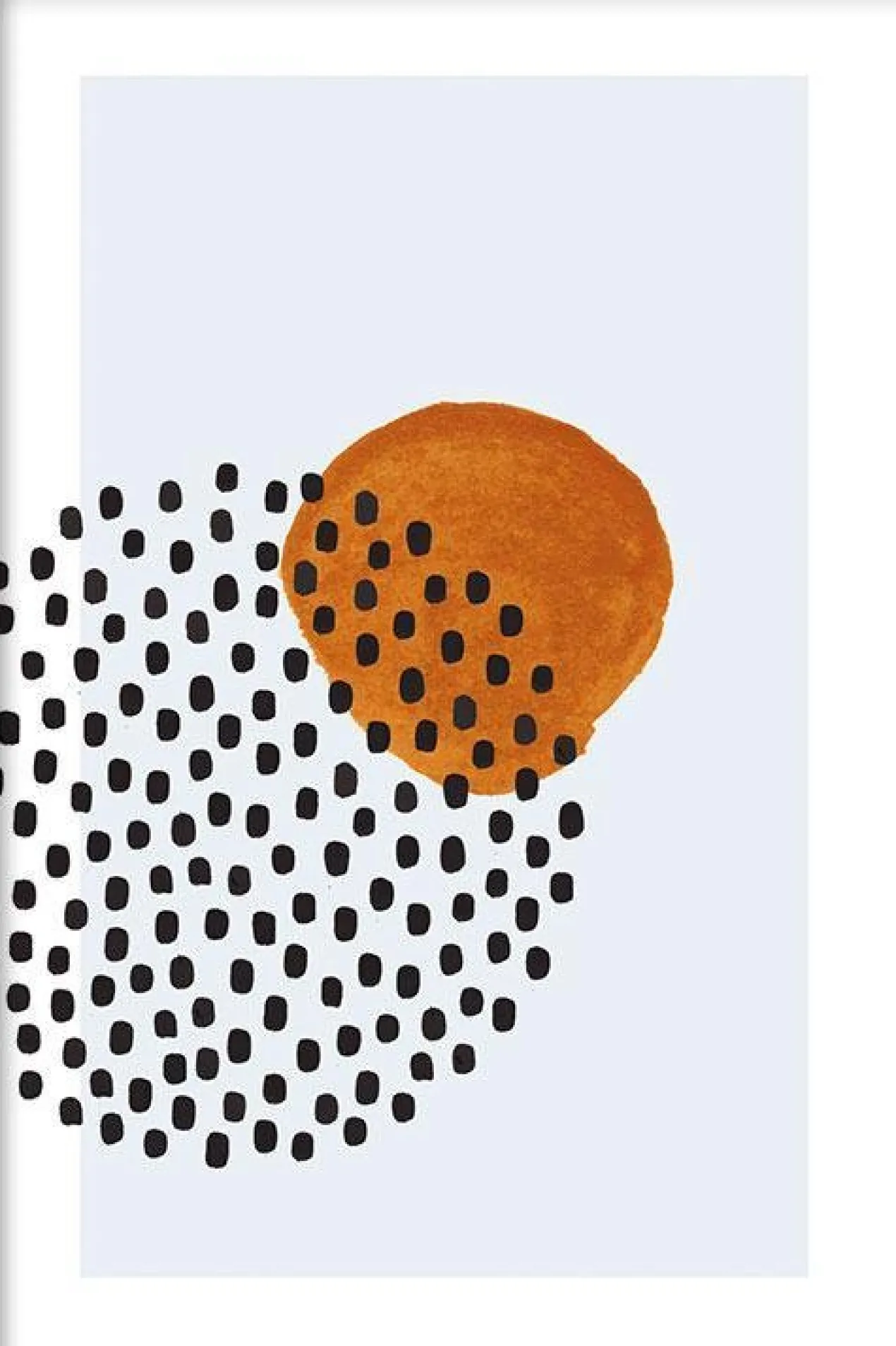 Walljar poster ingelijst - Circle Dots Poster ingelijst - 40 x 60 cm