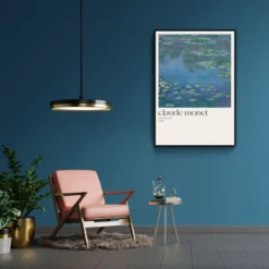 Walljar poster ingelijst - Claude Monet - Water Lelies Poster ingelijst - 50 x 70 cm