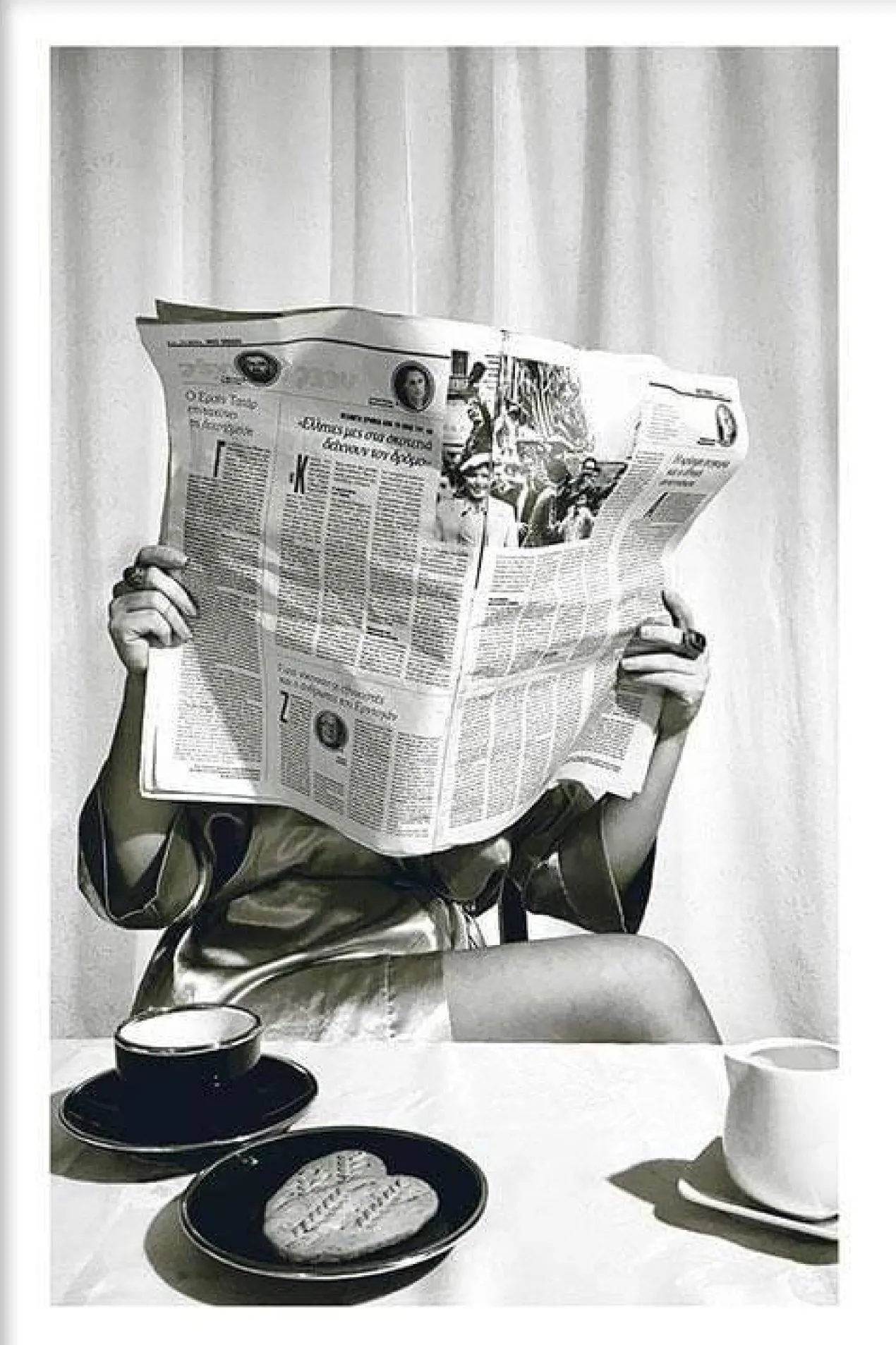 Walljar poster ingelijst - Coffee Time Poster ingelijst - 40 x 60 cm