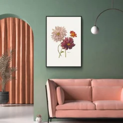 Walljar poster ingelijst - Dahlia Poster ingelijst - 70 x 100 cm