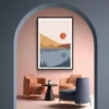 Walljar poster ingelijst - Desert Waters Poster ingelijst - 70 x 100 cm