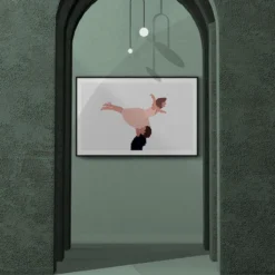 Walljar poster ingelijst - Dirty Dancing Poster ingelijst - 50 x 70 cm