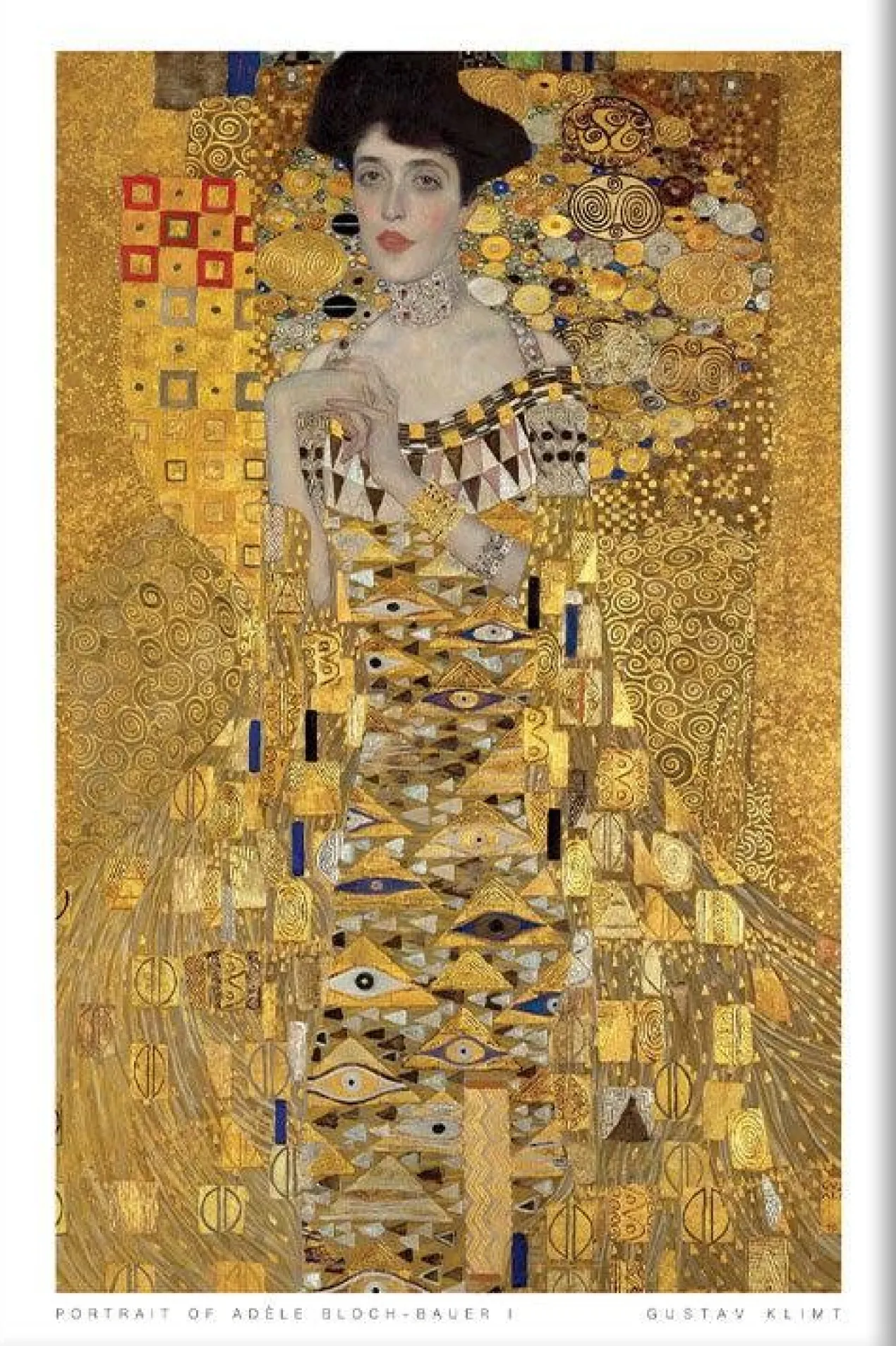 Walljar poster ingelijst - Gustav Klimt - Portret Van Adèle Bloch-Bauer I Poster ingelijst - 50 x 70 cm