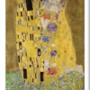 Walljar poster ingelijst - Gustav Klimt - De Kus Poster ingelijst - 50 x 70 cm