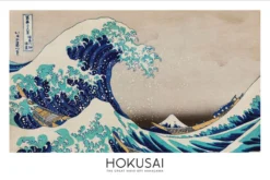 Walljar poster ingelijst - Katsushika Hokusai - The Great Wave Poster ingelijst - 40 x 60 cm